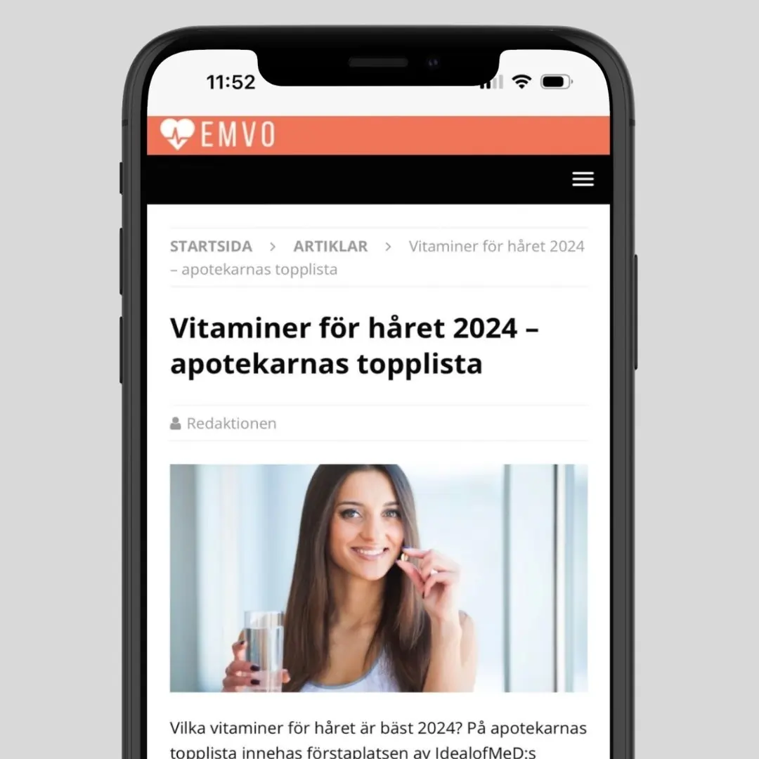 IdelofMeD Ranked 1 by Swedish Pharmacists