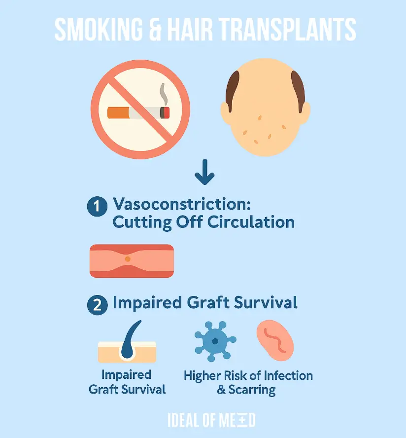 Smoking and hair transplants