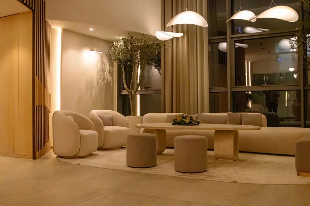 Ideal of MeD waiting room evening