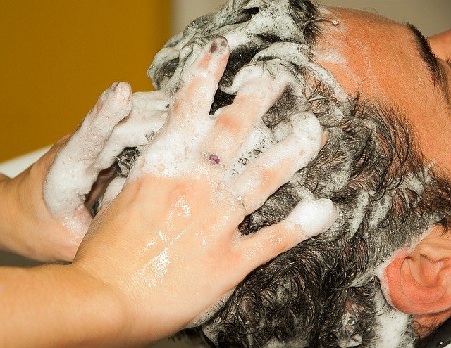 An image of shampooing for scalp care
